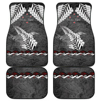 New Zealand Weka Personalised Car Mats Aotearoa Hen Silver Fern Maori Pattern LT22 - Polynesian Pride