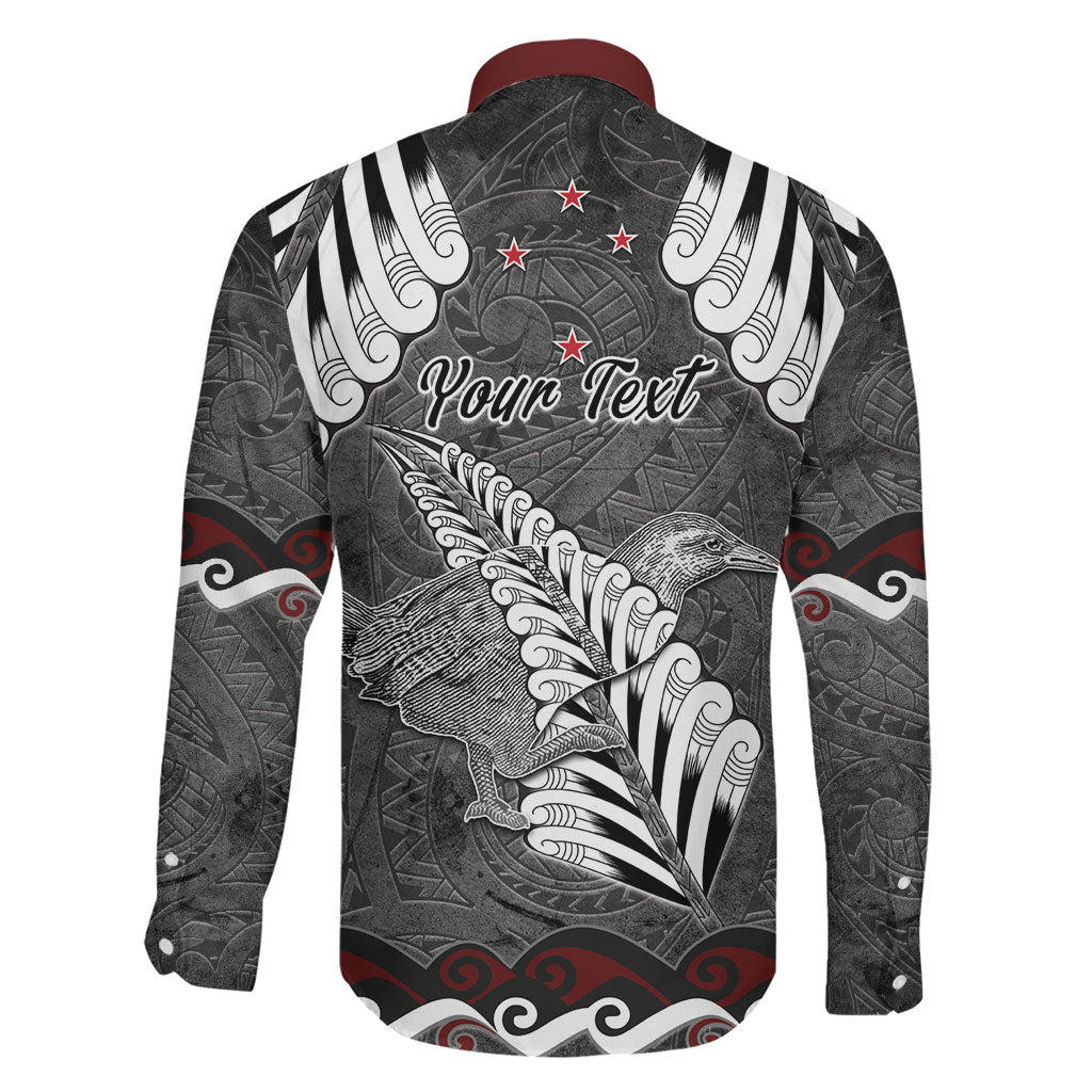 New Zealand Weka Personalised Family Matching Puletasi and Hawaiian Shirt Aotearoa Hen Silver Fern Maori Pattern