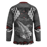 New Zealand Weka Personalised Hockey Jersey Aotearoa Hen Silver Fern Maori Pattern LT22 - Polynesian Pride