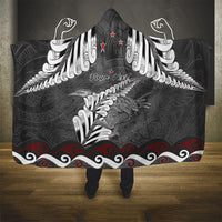New Zealand Weka Personalised Hooded Blanket Aotearoa Hen Silver Fern Maori Pattern LT22 - Polynesian Pride
