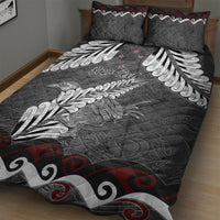 New Zealand Weka Personalised Quilt Bed Set Aotearoa Hen Silver Fern Maori Pattern LT22 - Polynesian Pride