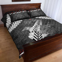 New Zealand Weka Personalised Quilt Bed Set Aotearoa Hen Silver Fern Maori Pattern LT22 - Polynesian Pride