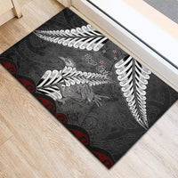 New Zealand Weka Personalised Rubber Doormat Aotearoa Hen Silver Fern Maori Pattern LT22 - Polynesian Pride
