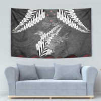 New Zealand Weka Personalised Tapestry Aotearoa Hen Silver Fern Maori Pattern