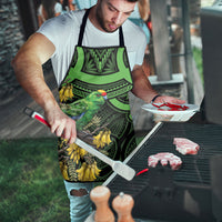 New Zealand Parakeet Bird Apron Maori Kakariki Kowhai Maori Pattern