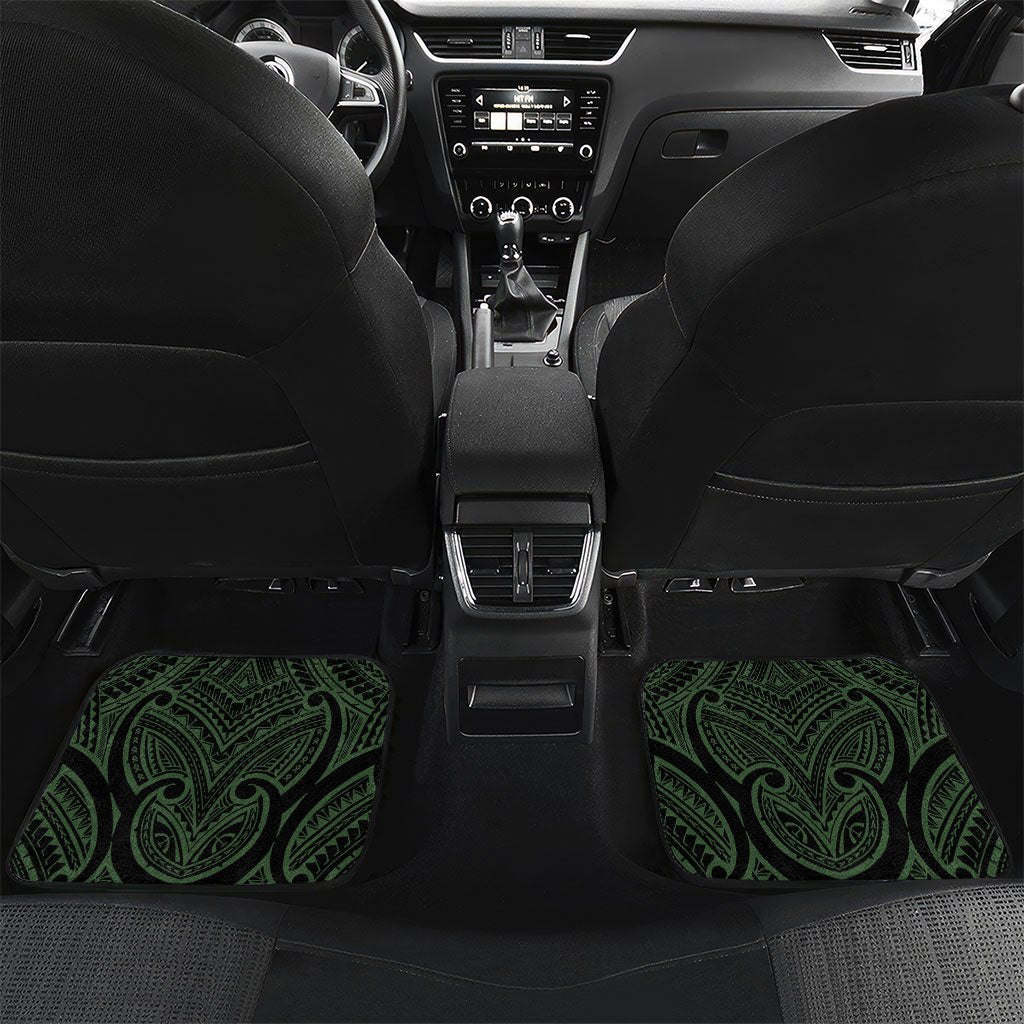 New Zealand Parakeet Bird Car Mats Maori Kakariki Kowhai Maori Pattern