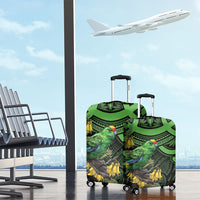 New Zealand Parakeet Bird Luggage Cover Maori Kakariki Kowhai Maori Pattern