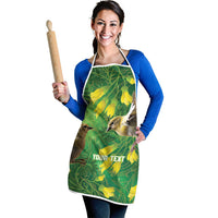 Bellbird New Zealand Personalised Apron Kowhai Flower Maori Pattern LT22 - Polynesian Pride