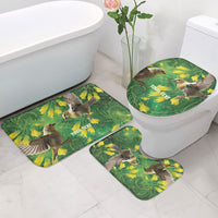 Bellbird New Zealand Personalised Bathroom Set Kowhai Flower Maori Pattern LT22 - Polynesian Pride