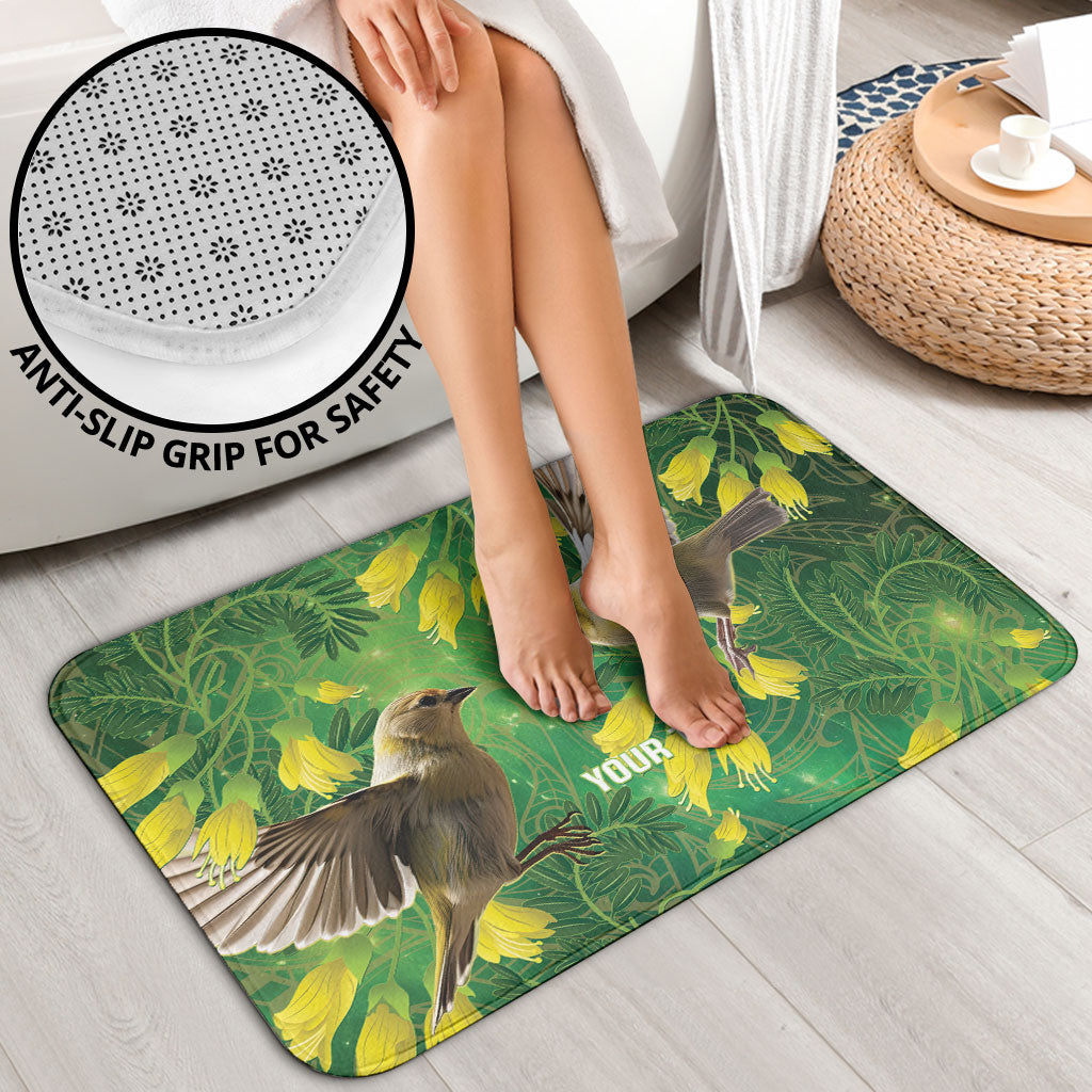 Bellbird New Zealand Personalised Bathroom Set Kowhai Flower Maori Pattern LT22 - Polynesian Pride