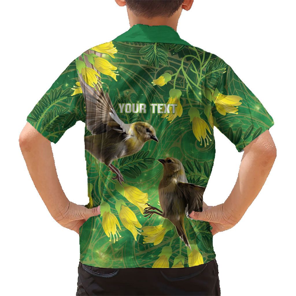 Bellbird New Zealand Personalised Hawaiian Shirt Kowhai Flower Maori Pattern LT22 - Polynesian Pride