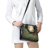 Bellbird New Zealand Personalised Shoulder Handbag Korimako Harakeke Flower Native Forest LT22 - Polynesian Pride