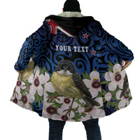 Tomtit New Zealand Personalised Cloak Miromiro Manuka Flower Maori Pattern LT22 - Polynesian Pride