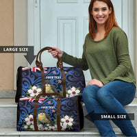 Tomtit New Zealand Personalised Travel Bag Miromiro Manuka Flower Maori Pattern LT22 - Polynesian Pride