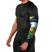 Kakapo New Zealand Personalised Arm Sleeves Kowhai Flower Silver Fern Maori Pattern