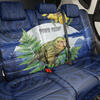 Kakapo New Zealand Personalised Back Car Seat Cover Kowhai Flower Silver Fern Maori Pattern LT22 - Polynesian Pride