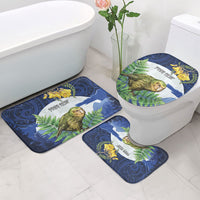 Kakapo New Zealand Personalised Bathroom Set Kowhai Flower Silver Fern Maori Pattern LT22 - Polynesian Pride