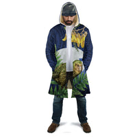 Kakapo New Zealand Personalised Cloak Kowhai Flower Silver Fern Maori Pattern LT22 - Polynesian Pride