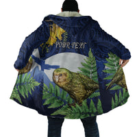 Kakapo New Zealand Personalised Cloak Kowhai Flower Silver Fern Maori Pattern LT22 - Polynesian Pride