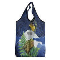 Kakapo New Zealand Personalised Grocery Bag Kowhai Flower Silver Fern Maori Pattern LT22 - Polynesian Pride