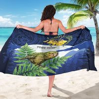 Kakapo New Zealand Personalised Sarong Kowhai Flower Silver Fern Maori Pattern LT22 - Polynesian Pride
