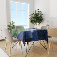 Kakapo New Zealand Personalised Tablecloth Kowhai Flower Silver Fern Maori Pattern LT22 - Polynesian Pride