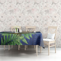 Kakapo New Zealand Personalised Tablecloth Kowhai Flower Silver Fern Maori Pattern LT22 - Polynesian Pride