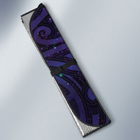 New Zealand Tui Bird Matariki Auto Sun Shade Kowhai Flower Silver Fern Galaxy Maori Pattern LT22 - Polynesian Pride