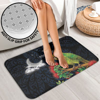 New Zealand Kakapo Matariki Personalised Bathroom Set Pohutukawa Flower Galaxy Maori Pattern