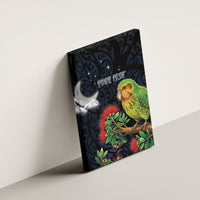 New Zealand Kakapo Matariki Personalised Canvas Wall Art Pohutukawa Flower Galaxy Maori Pattern LT22 - Polynesian Pride