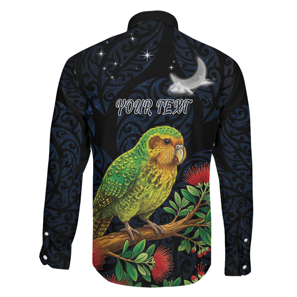 New Zealand Kakapo Matariki Personalised Family Matching Summer Maxi Dress and Hawaiian Shirt Pohutukawa Flower Galaxy Maori Pattern