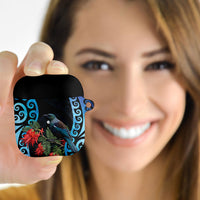 Tui Bird Kakabeak New Zealand AirPods Case Clianthus Galaxy Maori Koru Pattern LT22 - Polynesian Pride