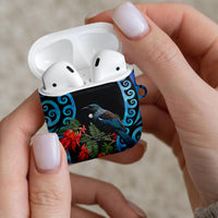 Tui Bird Kakabeak New Zealand AirPods Case Clianthus Galaxy Maori Koru Pattern LT22 - Polynesian Pride