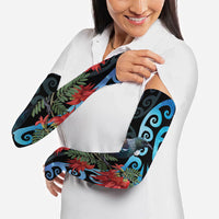 Tui Bird Kakabeak New Zealand Arm Sleeves Clianthus Galaxy Maori Koru Pattern LT22 - Polynesian Pride