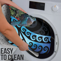 Tui Bird Kakabeak New Zealand Bathroom Set Clianthus Galaxy Maori Koru Pattern LT22 - Polynesian Pride