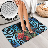 Tui Bird Kakabeak New Zealand Bathroom Set Clianthus Galaxy Maori Koru Pattern LT22 - Polynesian Pride