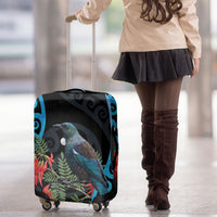 Tui Bird Kakabeak New Zealand Luggage Cover Clianthus Galaxy Maori Koru Pattern LT22 - Polynesian Pride