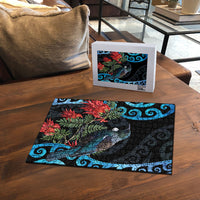 Tui Bird Kakabeak New Zealand Puzzle Clianthus Galaxy Maori Koru Pattern LT22 - Polynesian Pride