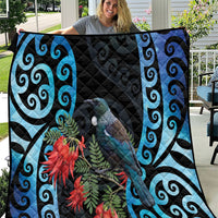 Tui Bird Kakabeak New Zealand Quilt Clianthus Galaxy Maori Koru Pattern