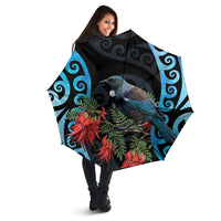 Tui Bird Kakabeak New Zealand Umbrella Clianthus Galaxy Maori Koru Pattern LT22 - Polynesian Pride
