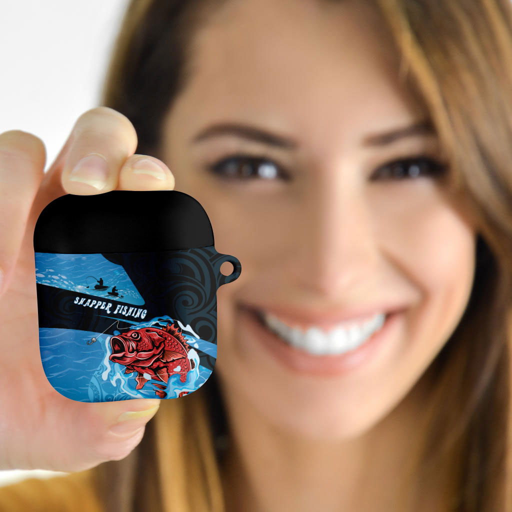 Snapper Fishing New Zealand AirPods Case Tamure Fish Hook Maori Pattern LT22 - Polynesian Pride