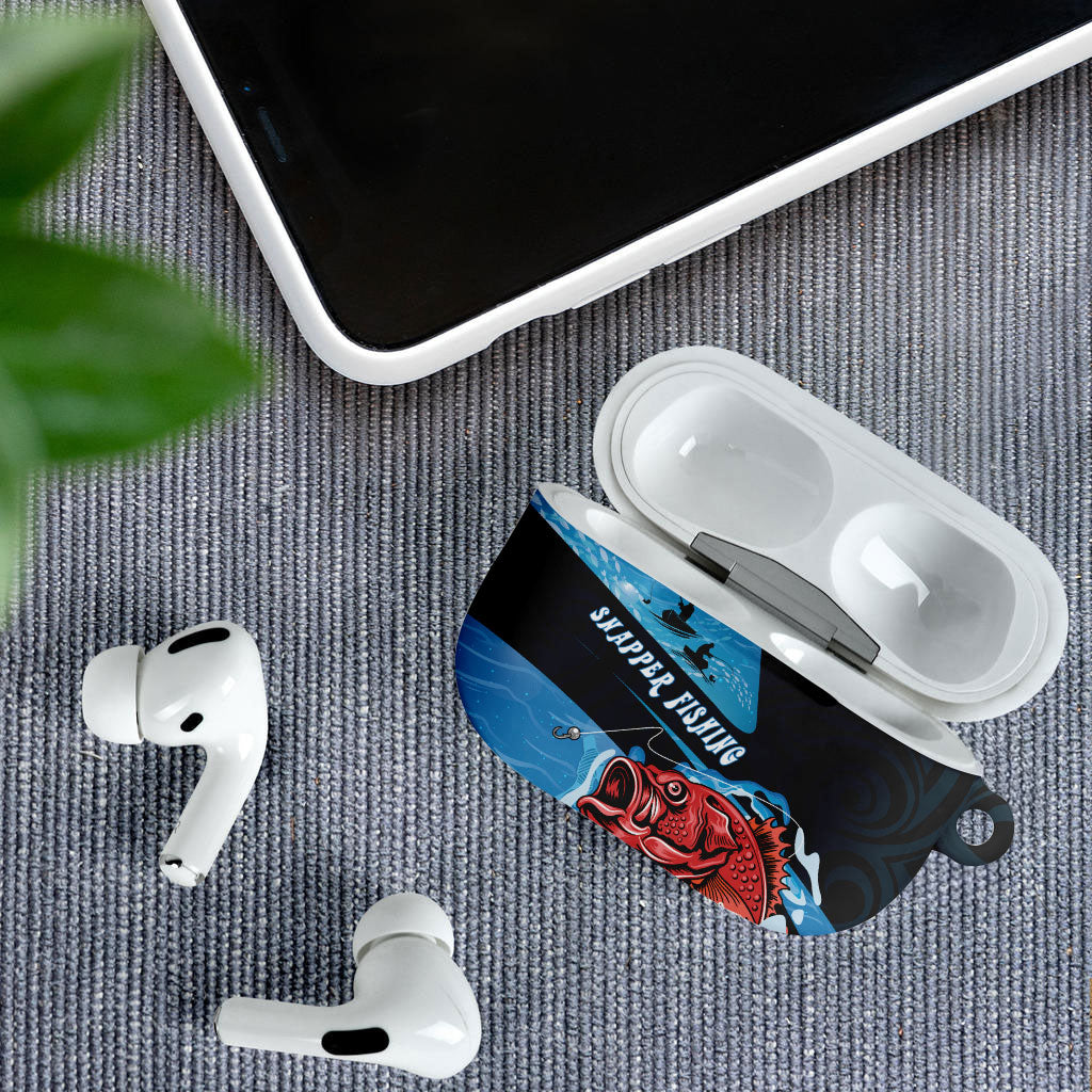 Snapper Fishing New Zealand AirPods Case Tamure Fish Hook Maori Pattern LT22 - Polynesian Pride