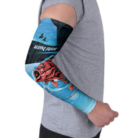 Personalised Snapper Fishing New Zealand Arm Sleeves Tamure Fish Hook Maori Pattern LT22 - Polynesian Pride