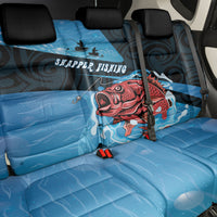 Snapper Fishing New Zealand Back Car Seat Cover Tamure Fish Hook Maori Pattern LT22 - Polynesian Pride