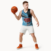 Personalised Snapper Fishing New Zealand Basketball Jersey Tamure Fish Hook Maori Pattern