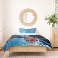 Snapper Fishing New Zealand Bedding Set Tamure Fish Hook Maori Pattern LT22 - Polynesian Pride