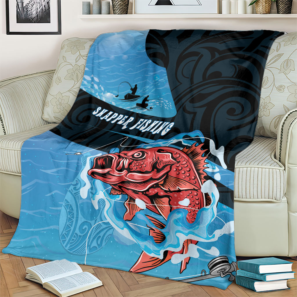 Snapper Fishing New Zealand Blanket Tamure Fish Hook Maori Pattern LT22 - Polynesian Pride