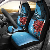 Snapper Fishing New Zealand Car Seat Cover Tamure Fish Hook Maori Pattern LT22 - Polynesian Pride