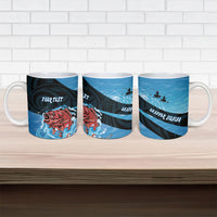 Personalised Snapper Fishing New Zealand Ceramic Mug Tamure Fish Hook Maori Pattern LT22 - Polynesian Pride