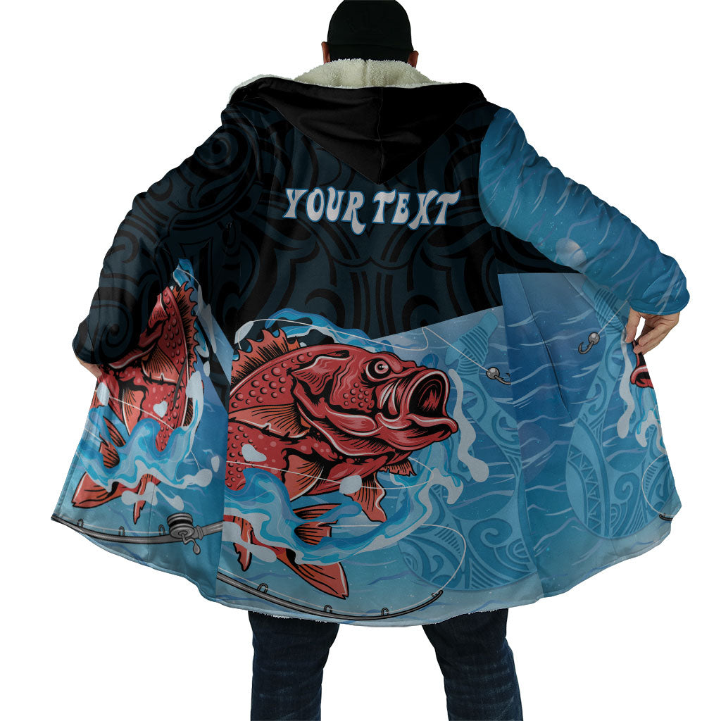 Personalised Snapper Fishing New Zealand Cloak Tamure Fish Hook Maori Pattern LT22 - Polynesian Pride